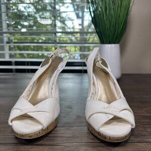 Christian Siriano L’Etoile Slingback Peep Toe Heels Women’s Size 8.5 Elegant